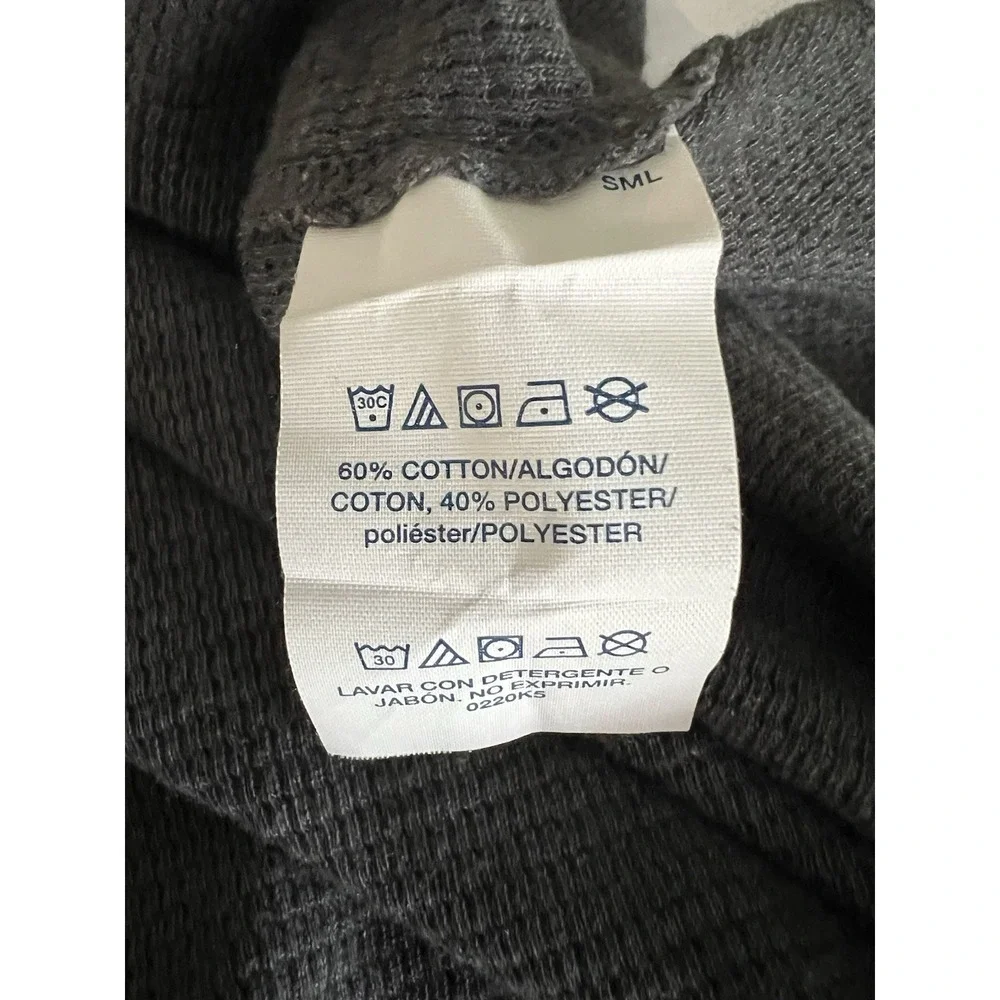 Polo Ralph Lauren Thermal Shirt Mens 4XT Dark Gray Sleepwear LS Waffle Pony